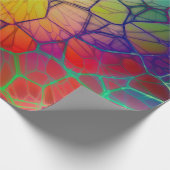 レインボーカラフルモザイクすべての行事 ラッピングペーパー (角)