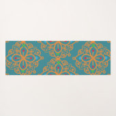 レインボーカラフルヨガマンダラパターン ヨガマット (裏面(横))