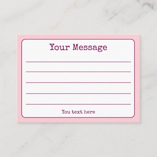 レインボーカラフルラインありがとうご注意 名刺 (裏面)