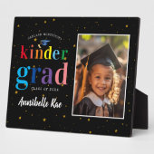 レインボーカラフルレター | Kinder大学院写真 フォトプラーク (側面)