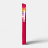 レインボーカラフルレッドスタースカイ名前をカスタムする Case-Mate iPhoneケース (裏面 / 左)