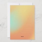 レインボーカラフルロケットバレンタインデー シーズンカード (裏面)