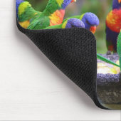 レインボーカラフルロリケエパロッツ食べズ マウスパッド (コーナー)