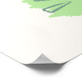 レインボーカラフル先生の教室の規則 ポスター (角)