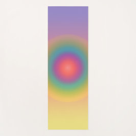 レインボーカラフル同心円宇宙 ヨガマット