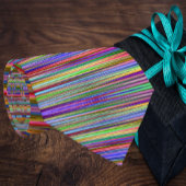 レインボーカラフル抽象芸術ストライプ幾何学的ネディ ネクタイ