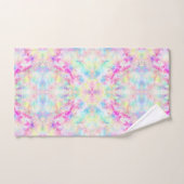 レインボーカラフル抽象芸術ボヘミア絞り染め バスタオルセット (ハンドタオル)