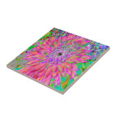 レインボーカラフル抽象芸術装飾花 タイル (側面)