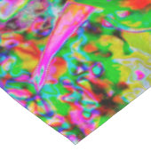 レインボーカラフル抽象芸術装飾花 テーブルクロス (アングル)