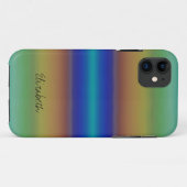 レインボーカラフル抽象芸術 Case-Mate iPhoneケース (裏面(横))