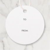 レインボーカラフル書道子供の誕生日ギフト フェイバータグ (裏面)