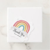 レインボーカラフル書道子供の誕生日 フェイバータグ (インサイチュ)