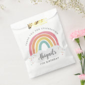 レインボーカラフル書道子供の誕生日 フェイバーバッグ (封をした状態)