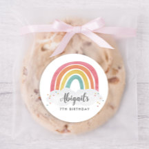 レインボーカラフル書道子供の誕生日