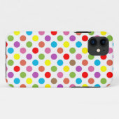 レインボーカラフル水玉模様パターン Case-Mate iPhoneケース (裏面(横))