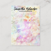 レインボーカラフル紙吹雪ジュエリーホルダーディスプレイ 名刺 (正面)