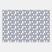 レインボーカラフル紙吹雪三角形ジグザグ ラッピングペーパーシート (正面3)