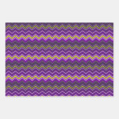 レインボーカラフル紙吹雪三角形ジグザグ ラッピングペーパーシート (正面2)