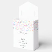 レインボーカラフル紙吹雪結婚ズ フェイバーボックス (オープン)