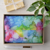 レインボーカラフル絞り染めインク 薄葉紙 (ギフト)