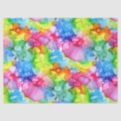 レインボーカラフル絞り染めインク 薄葉紙 (正面)