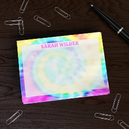 レインボーカラフル絞り染めカスタムPost it Notes ポストイット