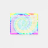 レインボーカラフル絞り染めカスタムPost it Notes ポストイット (正面)