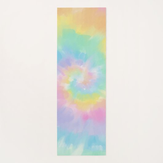 レインボーカラフル絞り染めヨガ ヨガマット (裏面)