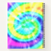 レインボーカラフル絞り染め新学期ノート ノートブック (裏面)