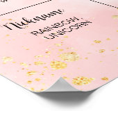 レインボーカラフル誕生日マイルストーンポスター ポスター (角)