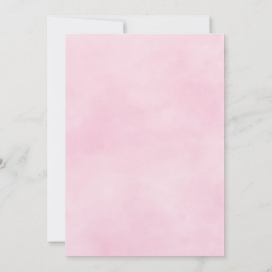 レインボーカラフル金ゴールドグリッターガールバースデーパーティー 招待状 (裏面)