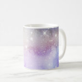 レインボーカラフル銀河系パターン コーヒーマグカップ (正面右)