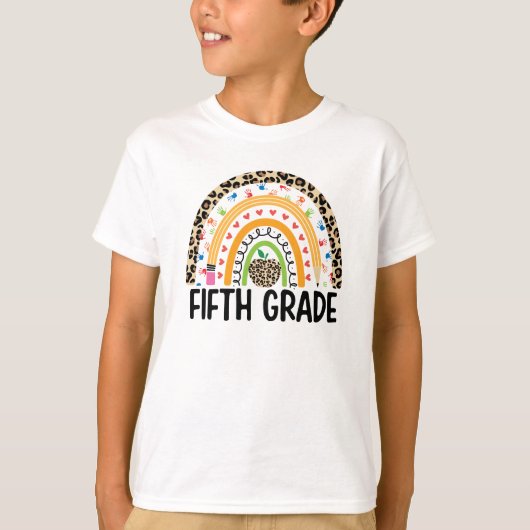 レインボーカラフル5年生 Tシャツ (正面)