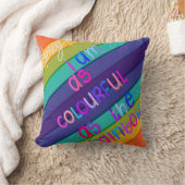 レインボーカラフル クッション (ブランケット)