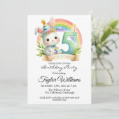 レインボーカラフル&バニー5thバースデーパーティー 招待状 (スタンド正面)