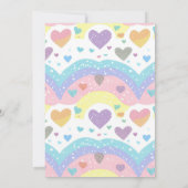 レインボーカラフル&バニー5thバースデーパーティー 招待状 (裏面)