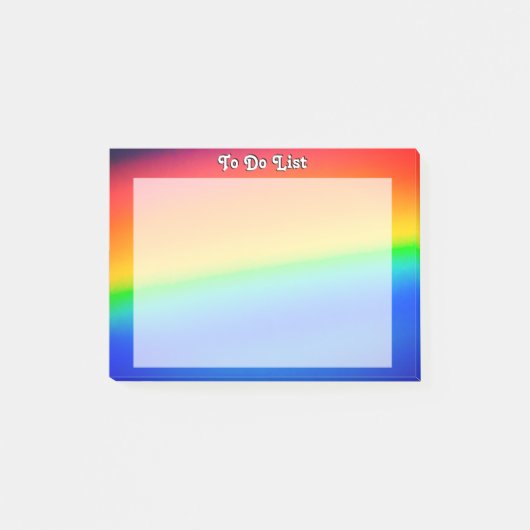 レインボーカラフル ポストイット (正面)