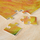 レインボーカラフル・ロリケートのオウム写真 ジグソーパズル (側面)