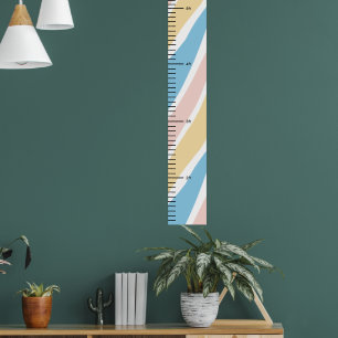 レインボーカラーかわいい男の赤ちゃん成長図 ポスター