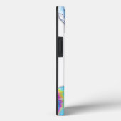 レインボーカラーきらめくバブルやる気を起こさせる引用文 Case-Mate iPhoneケース (裏面 / 右)