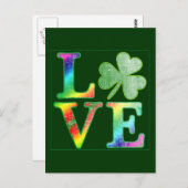 レインボーカラーでルック動揺してスと愛 ポストカード (正面/裏面)