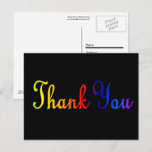 レインボーカラーで感謝を ポストカード (正面/裏面)