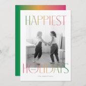 レインボーカラーで最も幸せな休日 シーズンカード (正面/裏面)