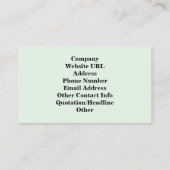 レインボーカラーとパステルズスクエアタイルパターン 名刺 (裏面)