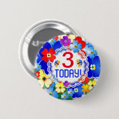 レインボーカラーのカスタマイズ可能な時代 缶バッジ (正面&裏面)