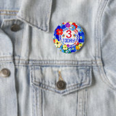 レインボーカラーのカスタマイズ可能な時代 缶バッジ (インサイチュ)