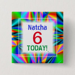 レインボーカラーのカスタマイズ可能な時代 缶バッジ