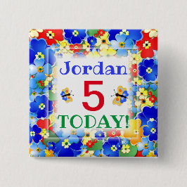 レインボーカラーのカスタマイズ可能な時代 缶バッジ