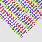 レインボーカラーのハート 薄葉紙 (詳細)