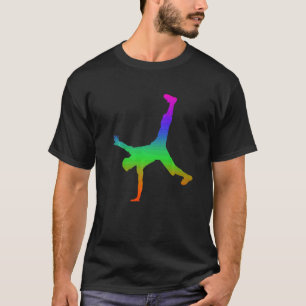 レインボーカラーのブレイクダンシングシャドウ Tシャツ